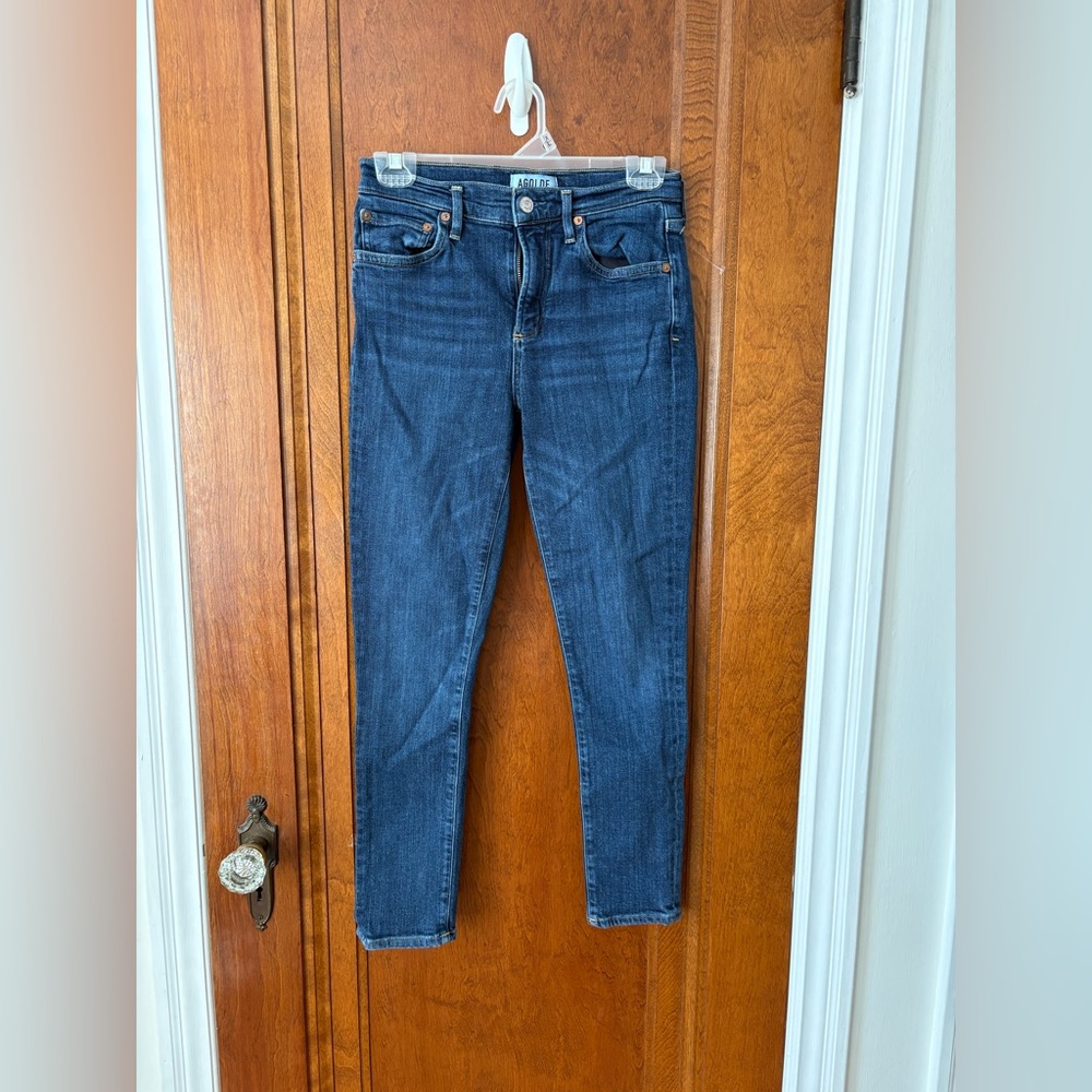 AGOLDE Women's Dark Blue Skinny Jeans -26